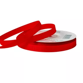 Rypsová stuha 10mm x 20m - Červená