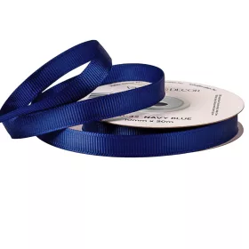 Rypsová stuha 10mm x 20m - Námornícka modrá