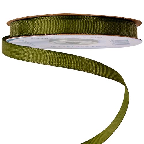 Rypsová stuha 10mm x 20m - Olivovozelená