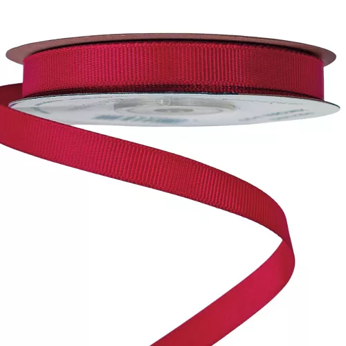 Rypsová stuha 10mm x 20m - Bordová