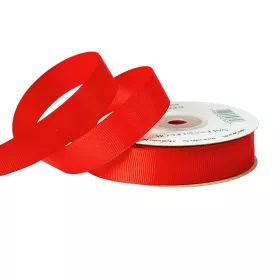 Rypsová stuha 20mm x 20m - Červená