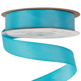 Rypsová stuha 20mm x 20m - Aqua modrá
