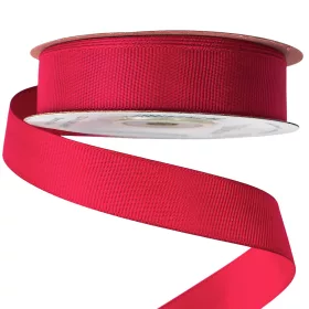 Rypsová stuha 20mm x 20m - Bordová