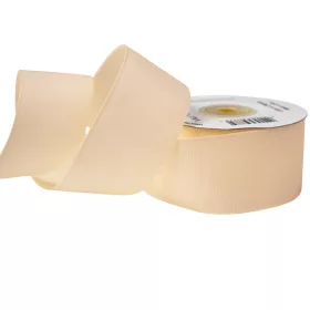 Rypsová stuha 38mm x 20m - Krémová