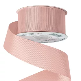 Rypsová stuha 38mm x 20m - Staroružová