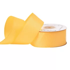 Rypsová stuha 38mm x 20m - Pastelovožltá