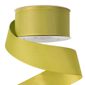 Rypsová stuha 38mm x 20m - Machovozelená