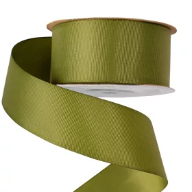 Rypsová stuha 38mm x 20m - Olivovozelená