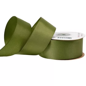 Rypsová stuha 38mm x 20m - Olivovozelená