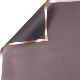   Fóliový hárok s rámikom v odtieni rose gold 58x58cm, 20ks - Tmavosivá