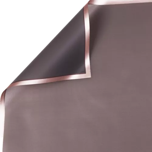 Fóliový hárok s rámikom v odtieni rose gold 58x58cm, 20ks - Tmavosivá
