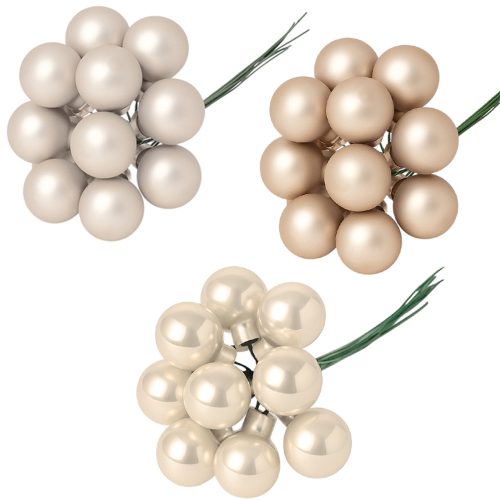 Mix balenie sklenených guľôčok na drôtiku - Šampanská