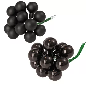 Mix balenie sklenených guľôčok na drôtiku - Čierna