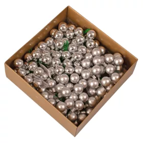 Mix balenie sklenených guľôčok na drôtiku - Strieborná