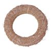 Slamený veniec potiahnutý sisalom 15cm/3cm - Béžová