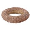 Slamený veniec potiahnutý sisalom 15cm/3cm - Béžová