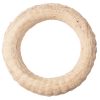 Slamený veniec potiahnutý sisalom 20cm/4cm - Biela