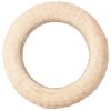 Slamený veniec potiahnutý sisalom 25cm/5cm - Biela