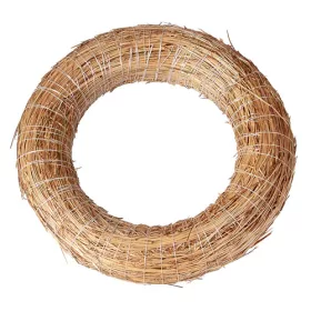 Slamený veniec potiahnutý senom 20cm/4cm