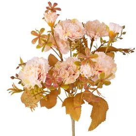   Hodvábna klinčeková kytica, 6 stoniek, 30cm vysoká - Ružová