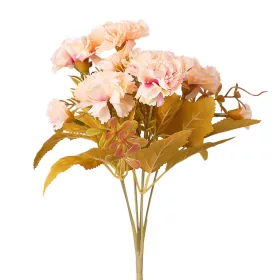   Hodvábna klinčeková kytica, 6 stoniek, 30cm vysoká - Marhuľová