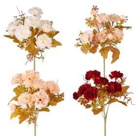   Hodvábna klinčeková kytica, 6 stoniek, 30cm vysoká - 36-kusový mix