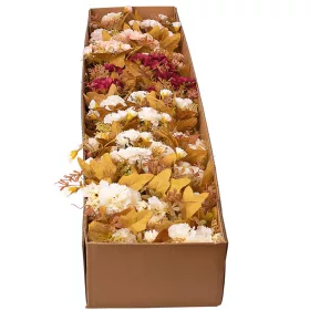   Hodvábna klinčeková kytica, 6 stoniek, 30cm vysoká - 36-kusový mix