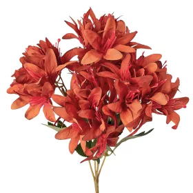 Hodvábna kytica, 5 stoniek, 29cm vysoká - Tmavooranžová