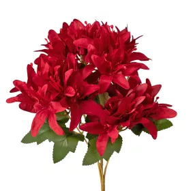 Hodvábna kytica, 5 stoniek, 29cm vysoká - Bordová