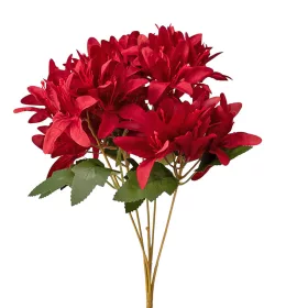 Hodvábna kytica, 5 stoniek, 29cm vysoká - Bordová