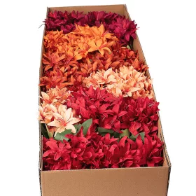 Hodvábna kytica, 5 stoniek, 29cm vysoká - 36-kusový mix