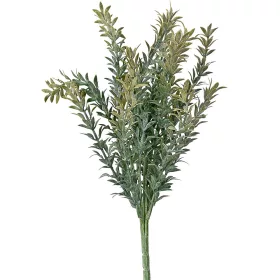 Dekoratívny krík, 7 stoniek, 40cm vysoký - Tmavozelený