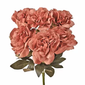   Hodvábna pivónia kytica, 7 stoniek, 38cm vysoká - Púdrovo hnedá