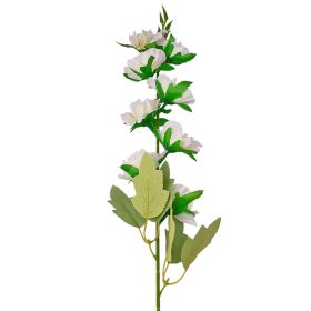 Kvitnúca hodvábna vetva, 76cm vysoká - Biela