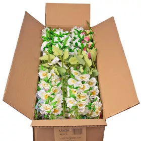 Kvitnúca hodvábna vetva, 76cm vysoká - 48-kusový mix