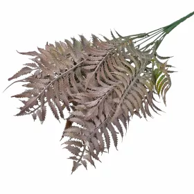   Papraďový zväzok, 7 stoniek, výška 41cm - Zelená / Fialová