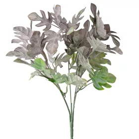   Monstera umelá rastlina, zväzok, 5 stoniek, výška 35cm - Zelená / Fialová