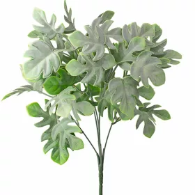   Monstera umelá rastlina, zväzok, 5 stoniek, výška 35cm - Svetlozelená