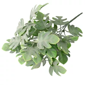   Monstera umelá rastlina, zväzok, 5 stoniek, výška 35cm - Svetlozelená