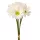 Real touch gerbera zväzok, 6 stoniek, výška 39cm - Biela