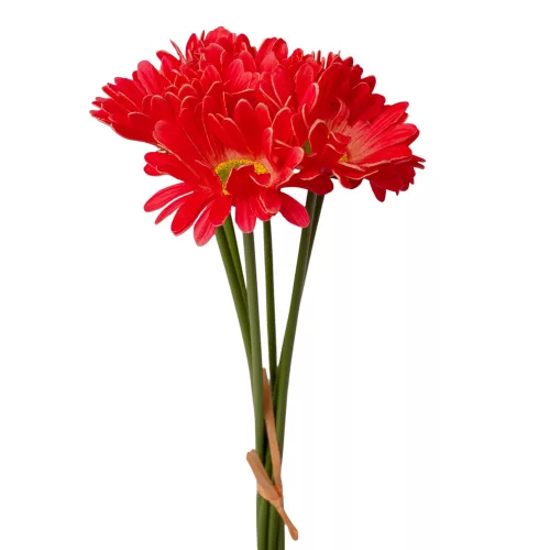 Real touch gerbera zväzok, 6 stoniek, výška 39cm - Cyklámenová