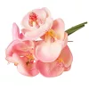 Real touch orchidea zväzok, 6 stoniek, výška 33cm - Ružová