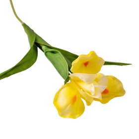 Real touch iris, 1 stonka, výška 58cm - Žltá