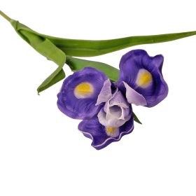 Real touch iris, 1 stonka, výška 58cm - Fialová
