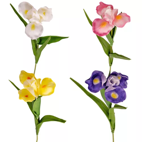Real touch iris, 1 stonka, výška 58cm - 60-kusový mix