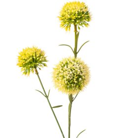 Dekoračná umelá rastlina, 1 stonka, výška 46cm - Žltá