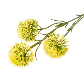 Dekoračná umelá rastlina, 1 stonka, výška 46cm - Žltá