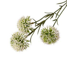 Dekoračná umelá rastlina, 1 stonka, výška 46cm - Ecru