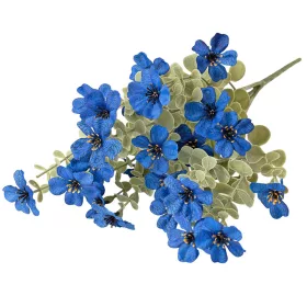 Zväzok hodvábnych kvetov, výška 40cm - Tmavomodrá