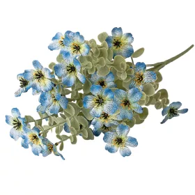 Zväzok hodvábnych kvetov, výška 40cm - Svetlomodrá